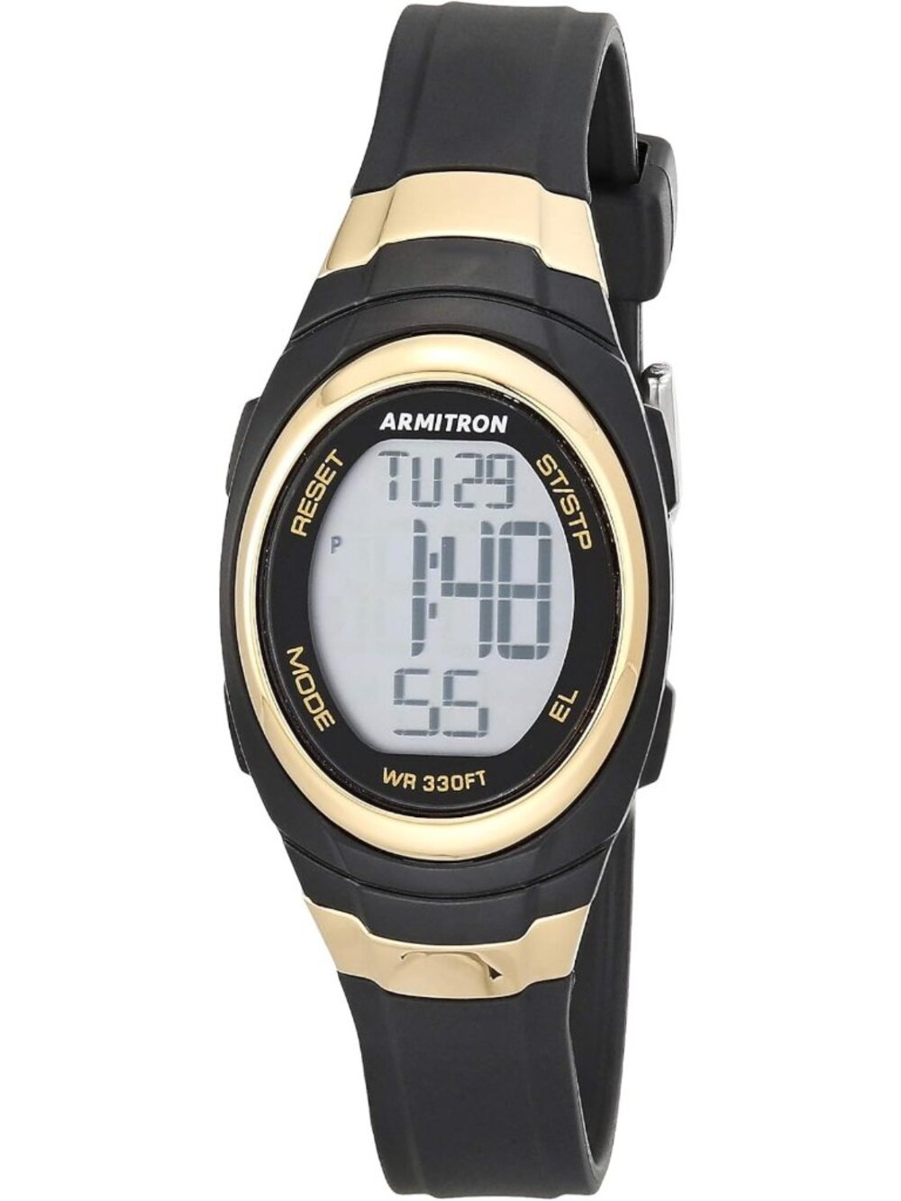 Stylish Women's Digital Chronograph Watch with Resin Strap - Sporty & Durable